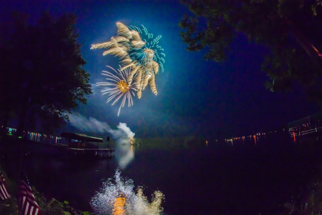 Fireworks on Chain Lake!